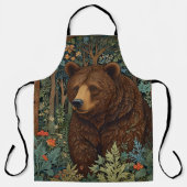 Rustiek retro bruin beer schort (Voorkant)
