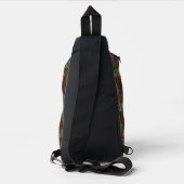 Rustiek retro bruin beer sling bag (Achterkant)