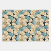 Rustiek Retro  Seashell Pattern Inpakpapier Vel (Voorkant 3)