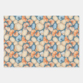 Rustiek Retro  Seashell Pattern Inpakpapier Vel (Voorkant)