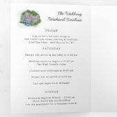 Rustiek River Trouwprogramma Drieluik Programma (Binnenzijde eerst)