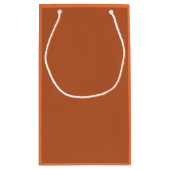 Rustiek Roest Bruin Effen Kleur Klein Cadeauzakje (Achterkant)