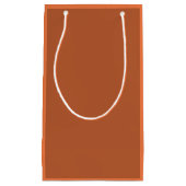 Rustiek Roest Bruin Effen Kleur Klein Cadeauzakje (Voorkant)