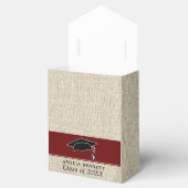 Rustiek Rood Afstuderen Pet Afstuderen Dank u Bedankdoosjes (Geopend)