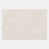 Rustiek Rood & Beige Sneeuwvlok Kerst Inpakpapier Vel (Voorkant 3)