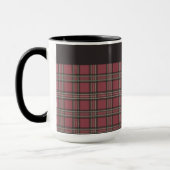 Rustiek rood en zwart geplakt Mok (Links)