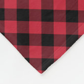 Rustiek Rood Zwart Buffalo Plaid Lumberjack Patroo Fleece Deken (Hoek)