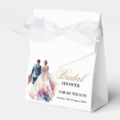 Rustiek Roos Boho Floral Bruiloft Bedankdoosjes (Voorkant Zijde)