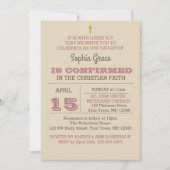 Rustiek Roos Gold Bevestigingsuitnodiging Kaart (Voorkant)