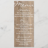 Rustiek Roos Menu (Voorkant)