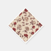 rustiek Roos Servet (Hoek)