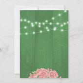 Rustiek roze blush roos pioenen afstudeerfeest kaart (Achterkant)