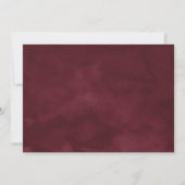 Rustiek Roze Bourgogne en Paarse Bloemen Stationer (Achterkant)