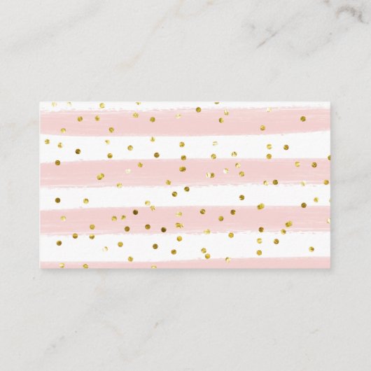 Rustiek Roze en Witte Pompoen Luier Raffle Informatiekaartje (Achterkant)