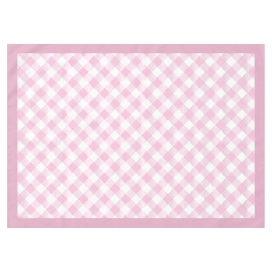 Rustiek Roze Geruite Tafelkleed Boerderij Keuken (Voorkant (Horizontaal))