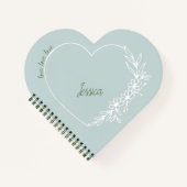 Rustiek Sage Hart tijdschrift notitieboek poëzie b (Voorkant)