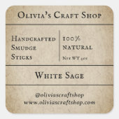 rustiek | Salie Smudge Labels (Voorkant)