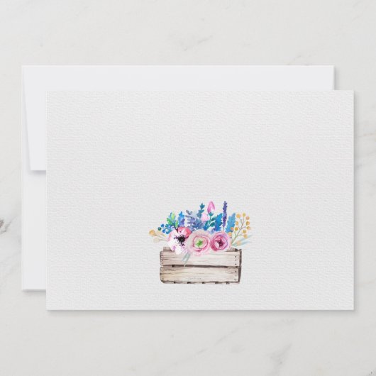 Rustiek Save the Date Kaart (Achterkant)