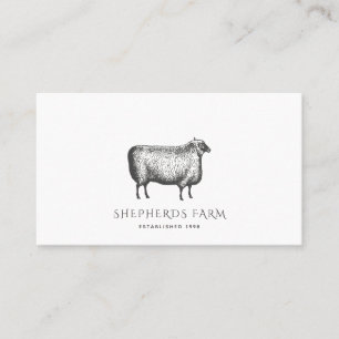 Rustiek Schaap Boerderij Visitekaartje