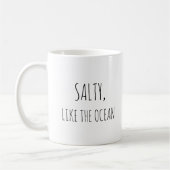 Rustiek Schattige strand Ocean Pun grappen Grappig Koffiemok (Links)
