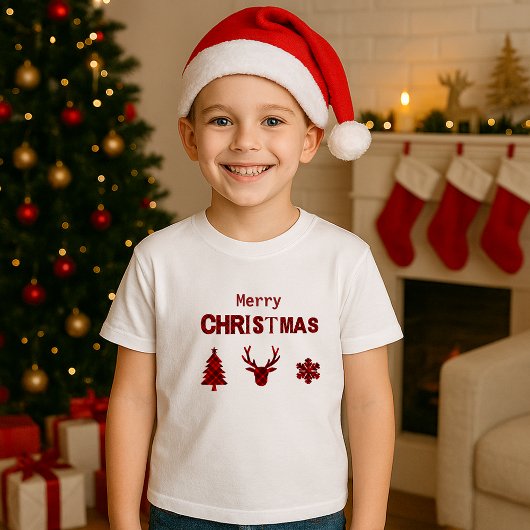 Rustiek Schots kerstscript T-shirt