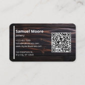 Rustiek schrijnwerk visitekaartje (Voorkant)