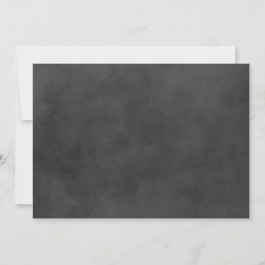 Rustiek Script Chalkboard Huwelijk Viering Kaart (Achterkant)