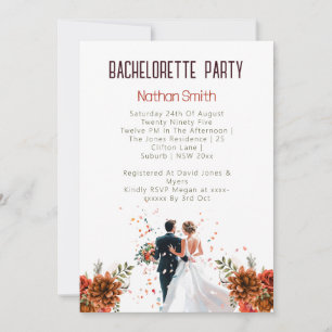 Rustiek Sinaasappel Boho zonsondergang Bachelorett Kaart