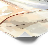 Rustiek Sinaasappel Boho zonsondergang Zomer Vind Perfect Poster (Hoek)