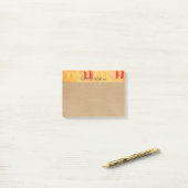 Rustiek Sinaasappel en Citrus Citrus gepersonalise Post-it® Notes (Op bureau)