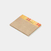 Rustiek Sinaasappel en Citrus Citrus gepersonalise Post-it® Notes (Schuin)
