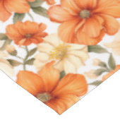 rustiek Sinaasappel herfstbloemen Tafelkleed (Gekanteld)