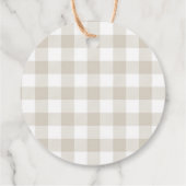 Rustiek Sinaasappel Pompoen Happy Thanksgiving Gif Bedankjes Labels (Achterkant)