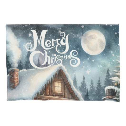 /Rustiek/Sneeuwman/Kerstmis Kussensloop (Voorkant)