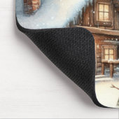 /Rustiek/Sneeuwman/Kerstmis Muismat (Hoek)