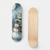 /Rustiek/Sneeuwman/Kerstmis Skateboard (Voorkant)