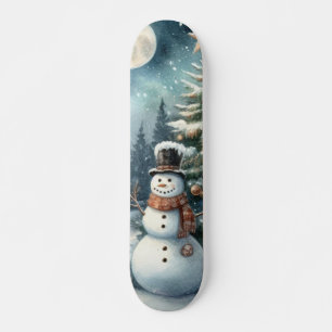 /Rustiek/Sneeuwman/Kerstmis Skateboard
