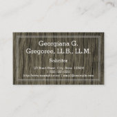 rustiek solicitor Visitekaartje (Voorkant)