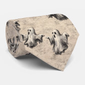 Rustiek spookpatroon stropdas (Opgerold)