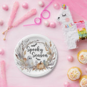 Rustiek Spooky Seizoen Papier Bord (Feest)