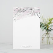 Rustiek stencil botanische briefpapier (Staand voorkant)