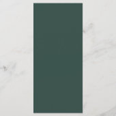 Rustiek String Lights Groen Diner Menu (Achterkant)