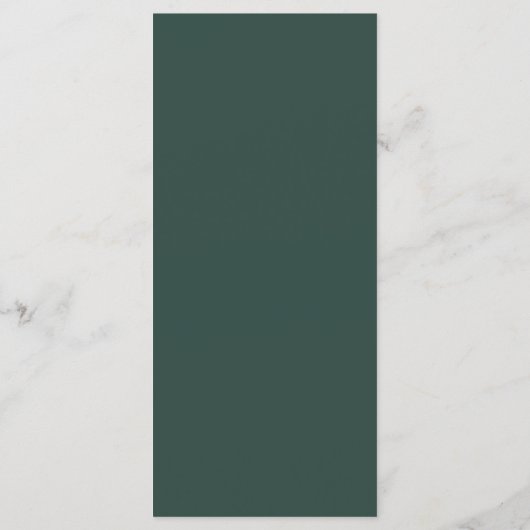 Rustiek String Lights Groen Diner Menu (Achterkant)