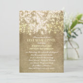 Rustiek  String Lights Repetitie Diner Kaart (Staand voorkant)