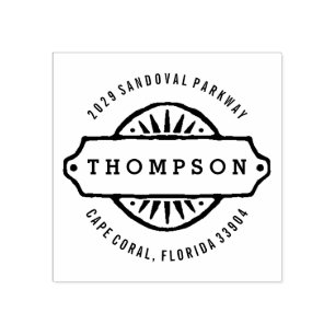 Rustiek teken 	rubberstempel