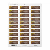 rustiek Thanksgiving retouradres Etiket (Full Sheet)