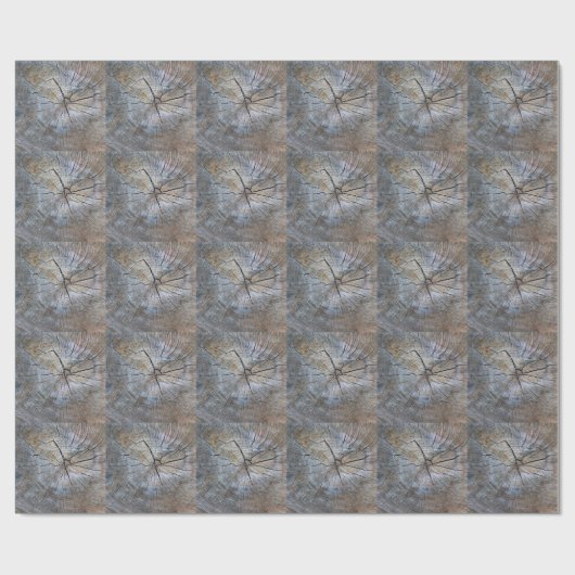 Rustiek Tree ring patroon Cadeaupapier (Vlak)