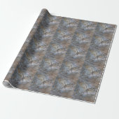 Rustiek Tree ring patroon Cadeaupapier (Uitgerold)