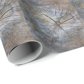Rustiek Tree ring patroon Cadeaupapier (Rol Hoek)
