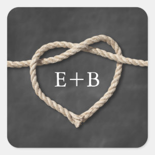 Rustiek Tying the Knot Sticker